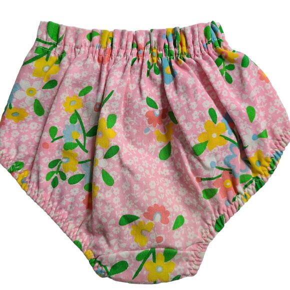 Vintage 80s Her Majesty Guppies Baby Girls Floral Bloomer Size 2T Summer 2174 - Picture 2 of 7